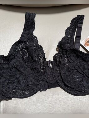 Smart & Sexy Black Lace Underwire Bra lace Size 42D NWT